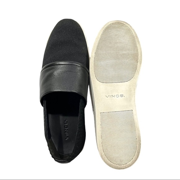 VINCE Ward Knit & Leather Contrast Slip-On Shoe - Picture 8 of 11
